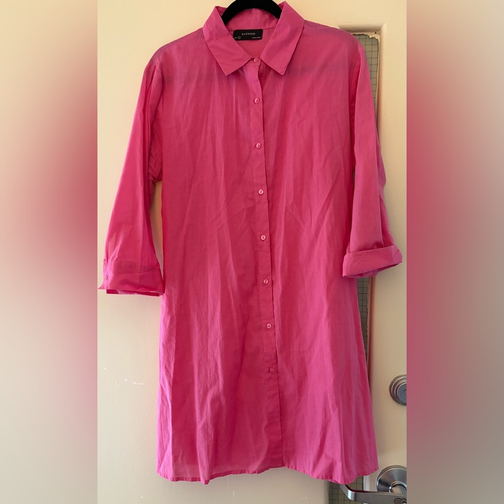 EUC Backwoods Ladies Midi Shirt Dress.